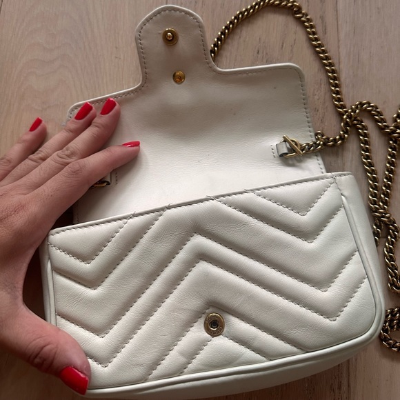 Gucci white super mini marmont - Picture 6 of 7